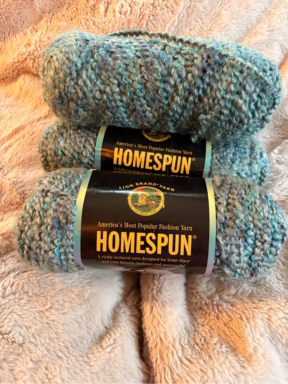 HOMESPUN Chunky Yarn - Blue-Grey Blend (Regency 320)